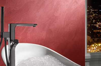 Metallische Wandgestaltung