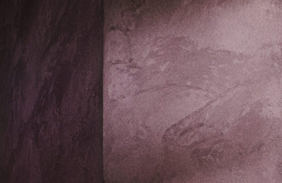 Metallische Wandgestaltung